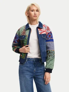 Desigual Kurtka jeansowa Amsterdam 24WWED32 Kolorowy Regular Fit - Kurtki damskie - miniaturka - grafika 1