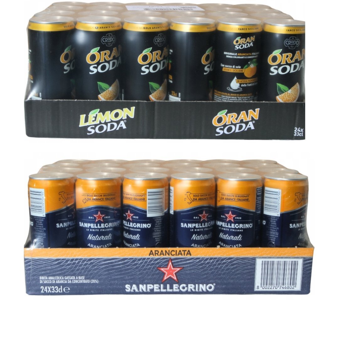 Zestaw napojów gazowanych puszka 48x330ml - San pellegrino & Fondi Di Crodo