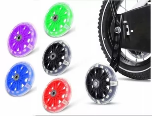 KÓŁKA BOCZNE świecące podporowe DO ROWERU 12-20' z LED - Kolory do wyboru - Koła rowerowe - miniaturka - grafika 1