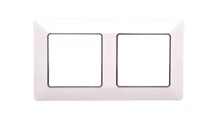 Legrand Legrand 754032 - Ramka dla przełączników VALENA LIFE 2P biały chrom - Wyłączniki światła i elektryczne - miniaturka - grafika 1