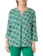 Bluzki damskie - Gerry Weber Bluzka damska, Zielony nadruk, 40 - miniaturka - grafika 1