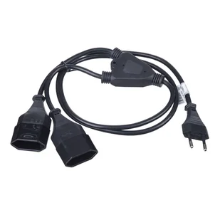 Akyga Kabel zasilający AK-RD-05A Gniazdo typ C C7 VDE 1,2m kolor czarny - Kable komputerowe i do monitorów - miniaturka - grafika 2