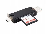 Czytniki kart pamięci - Micro Czytnik JJC Czytnik Kart Pamięci 3.0 Port Usb Usb Usb-c Type-c Na Karty Sd Sd SB5823 - miniaturka - grafika 1