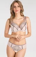 Majtki damskie - Figi damskie typu brazyliany beżowe Caffe Latte K839, Kolor beżowy, Rozmiar 2XL, Gorsenia - Primodo.com - miniaturka - grafika 1