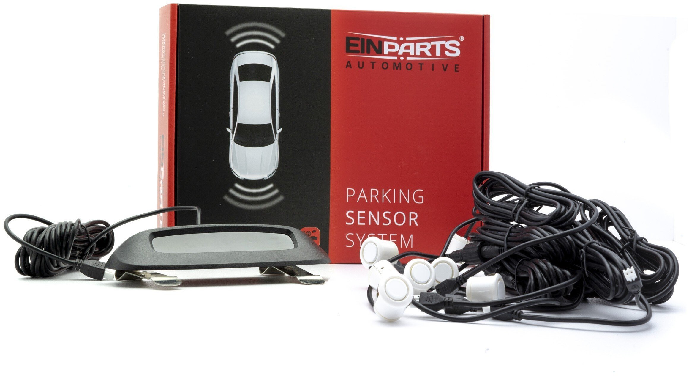 Einparts Automotive EINPARTS CZUJNIKI PARKOWANIA 8 SENSORY DO SAMOCHODÓW Z MONTAŻEM Z CENTRALKĄ