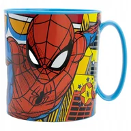 Kubki dla dzieci - SPIDERMAN kubek do mikrofali z uchem 350ml - miniaturka - grafika 1