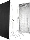 Inne akcesoria studyjne - Panel dwustronny Falcon RR-5684SB1 142x213cm Srebrny / Czarny - miniaturka - grafika 1