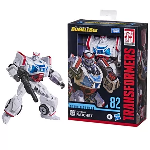 Transformers Zabawki Studio Series 82 Transformatory klasy Deluxe: Bumblebee Autobot Figurka z grzechotką - Wiek od 8 lat, 11 cm wielokolorowa 208604 - Figurki dla dzieci - miniaturka - grafika 1