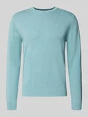 Swetry męskie - Sweter z dzianiny o kroju regular fit z czystej bawełny - miniaturka - grafika 1