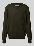 Swetry męskie - Sweter z dzianiny z okrągłym dekoltem model ‘Bruton’ - miniaturka - grafika 1