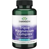 Układ nerwowy - Swanson, Usa Triple Magnesium Complex 400 mg - suplement diety 100 szt. - miniaturka - grafika 1