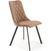 Krzesła - Halmar Krzesło K450 Czarny/Beżowy Kuchnia/Jadalnia/Salon Glamour/Loft - miniaturka - grafika 1
