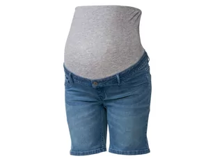 esmara Szorty jeansowe damskie ciążowe z elastycznym pasem (34, Jasnoniebieski) - Odzież ciążowa - miniaturka - grafika 1
