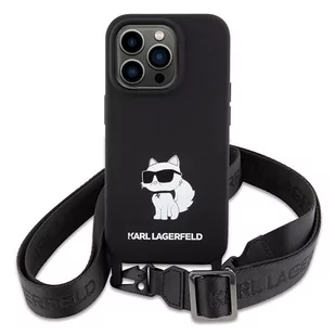 Karl Lagerfeld KLHCP15XSCBSCNK iPhone 15 Pro Max 6.7" hardcase czarny/black Crossbody Silicone Choupette - Etui i futerały do telefonów - miniaturka - grafika 2