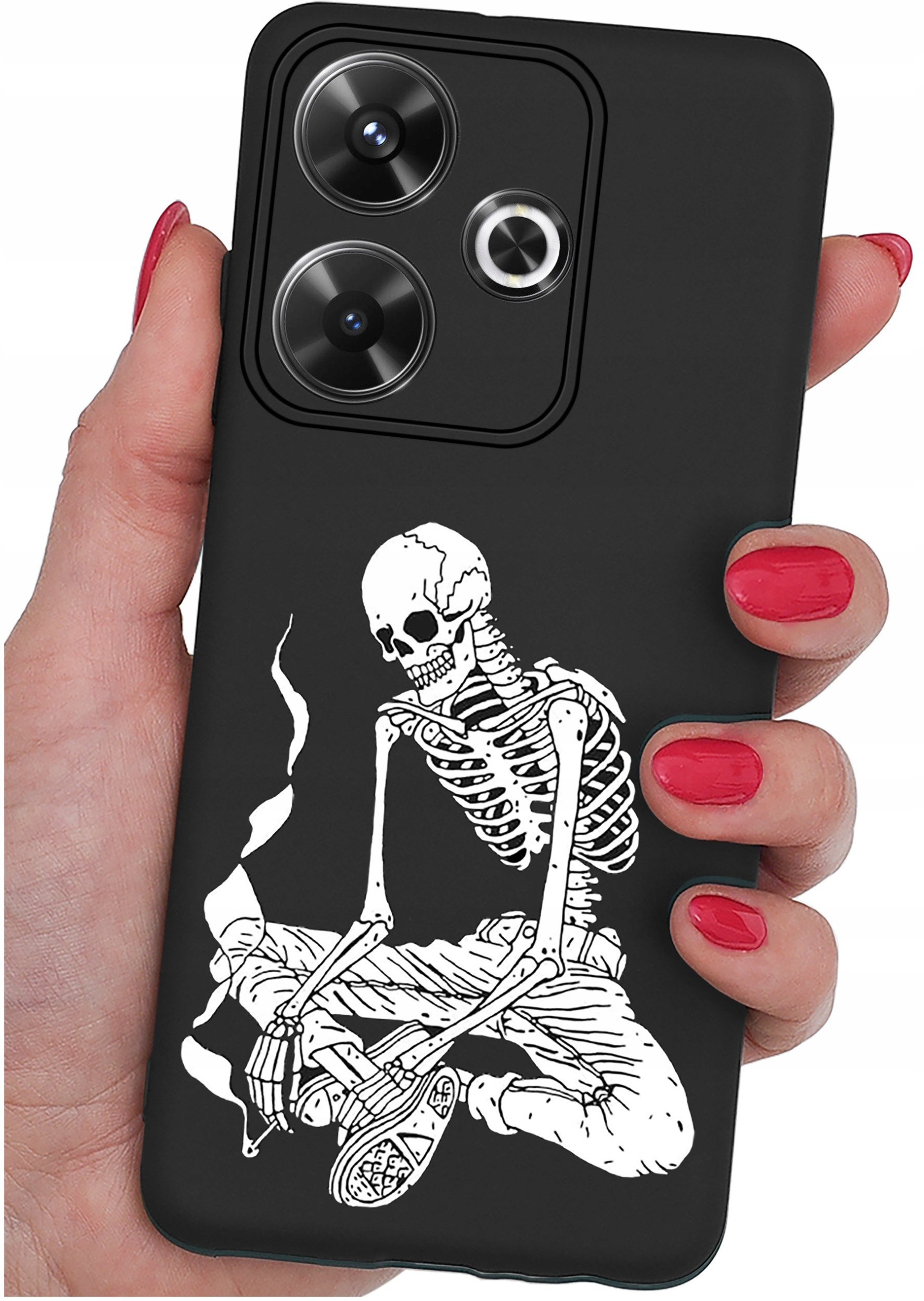 Etui do Xiaomi Redmi 13 4G WZORYSILIKONOWE MATT CASE + SZKŁO 9H