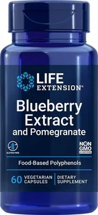 Life Extension LIFE EXTENSION Blueberry Extract with Pomegranate 60 Kapsułek wegetariańskich - Serce i układ krążenia - miniaturka - grafika 1