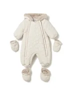 Kombinezony dla dzieci - Mayoral Kombinezon zimowy 2615 Écru Regular Fit - miniaturka - grafika 1