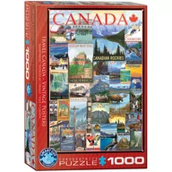 Puzzle - Eurographics Puzzle 1000 Travel Canada Vintage Poste 6000-0778 - - miniaturka - grafika 1