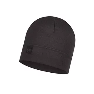 Czapki damskie - Buff Czapka dla dorosłych Merino Thermal Hat czarny czarny (Solid Black) Rozmiar uniwersalny 111170.999.10.00 - grafika 1