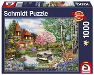 Puzzle - Schmidt Spiele Spiele 58985 dom nad jeziorem, puzzle 1000 elementów 58985 - miniaturka - grafika 1