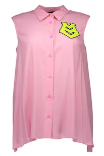 LOVE MOSCHINO BEZRĘKAWOWA KOSZULKA DAMSKA RÓŻOWA - Koszulki i topy damskie - miniaturka - grafika 1