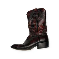 Botki męskie - Eleganckie zdobione kowbojki męskie Lucchese 41 - miniaturka - grafika 1