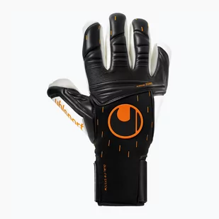 Rękawice bramkarskie uhlsport Speed Contact Absolutgrip Finger Surround czarno-białe 101126301 45056 - Piłka nożna - miniaturka - grafika 1