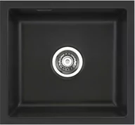 Zlewozmywaki - Zlewozmywak ceramiczny SYSTEMCERAM Mera 42 U Nigra Korek automatyczny 5301 02 - miniaturka - grafika 1