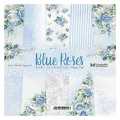 Scrapbooking - Zestaw papierów do scrapbookingu 20x20 - Scrapandme - Blue Roses - miniaturka - grafika 1