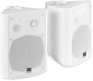 Power Dynamics Kompletny nagłośnieniowy zestaw multimedialny 100W BT 2szt DS50AW biały one size - Głośniki i kolumny - miniaturka - grafika 1