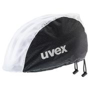 Kaski rowerowe - UVEX Pokrowiec przeciwdeszczowy na kask rowerowy, czarno-biały, rozmiar L/XL - miniaturka - grafika 1