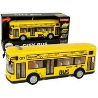 Samochody i pojazdy dla dzieci - Autobus miejski 1:18 żółty Leantoys - miniaturka - grafika 1