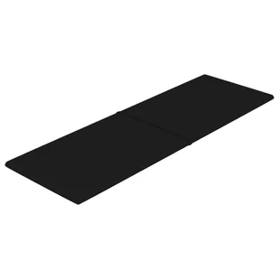 Panele ścienne, 12 szt., czarne, 90x30 cm, tkanina, 3,24 m² - Panele ścienne i boazeria - miniaturka - grafika 4