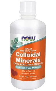 Now Foods FOODS Colloidal Minerals (Minerały śladowe) 946ml Malina - Witaminy i minerały - miniaturka - grafika 1