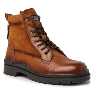 Botki męskie - Trzewiki Pepe Jeans PMS50235 Cognac 879 - grafika 1