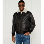 Kurtki męskie - HUGO Skórzana kurtka Loran | Regular Fit - miniaturka - grafika 1