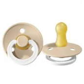 Smoczki uspokajające - Hevea BIBS Smoczek Uspokajający z kauczuku BIBS VANILLA GLOW IN DARK M 200255 - miniaturka - grafika 1