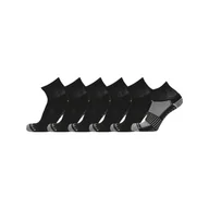 Odzież trekkingowa damska - Skarpety za kostkę 6PP Fashion Quarter With Pique Footbed - czarne - miniaturka - grafika 1