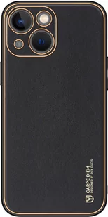 Dux Ducis Yolo etui iPhone 14 Plus elegancki pokrowiec ze skóry ekologicznej czarny - Etui i futerały do telefonów - miniaturka - grafika 1