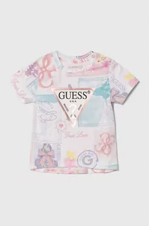 Koszulki dla dziewczynek - Guess t-shirt dziecięcy - grafika 1