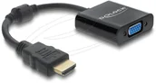 Złącza, przejściówki, adaptery - Adapter AV Delock Adapter HDMI wtyk do gniazda VGA czarny - miniaturka - grafika 1