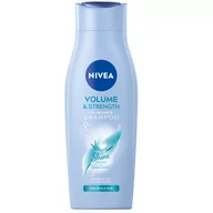 Szampony do włosów - Nivea Volume & Strength łagodny szampon do włosów 400ml 94037-uniw - miniaturka - grafika 1