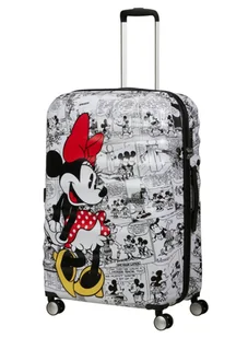 Walizka duża American Tourister Wavebreaker Disney - Minnie comics white - Walizki - miniaturka - grafika 1