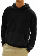 Bluzy męskie - BLUZA DRESOWA Z KAPTUREM KANGURKA HOOD M - miniaturka - grafika 1