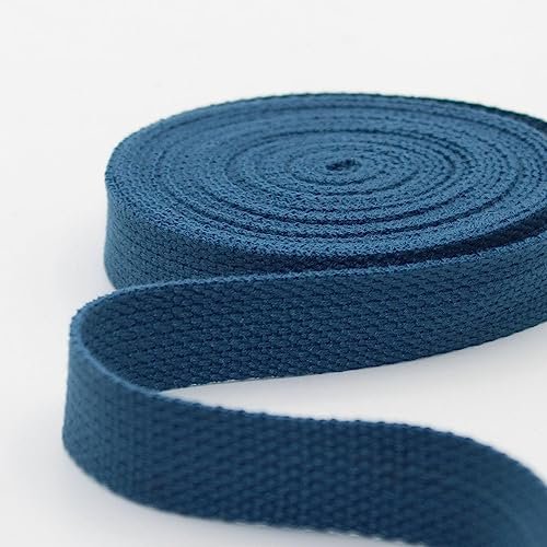 Leduc 3 metry pasek bawełniany uchwyt na bagaż torba pasek na ramię uprząż plecak wyroby skórzane wysokiej jakości niebieski (86) 2,5 cm