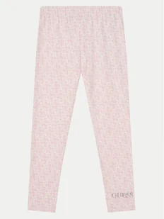 Guess Legginsy K5RB01 J1314 Różowy Regular Fit - Legginsy - miniaturka - grafika 1