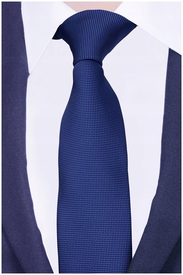 KLASYCZNY Krawat Żakardowy Męski Grochy GREG g123