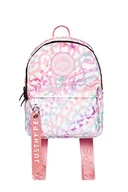 Plecaki - hype UNISEX TĘCZOWY HERB W LEOPARD MINI PLECAK, różowy, Jeden rozmiar, Casual - miniaturka - grafika 1