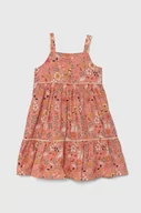 Sukienki i spódniczki dla dziewczynek - zippy sukienka bawełniana dziecięca kolor pomarańczowy midi rozkloszowana - Zippy - miniaturka - grafika 1