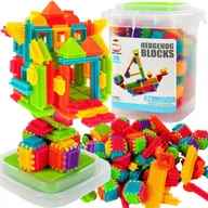 Klocki - MalPlay, Klocki Konstrukcyjne Wafle Kreatywne Do Budowania JEŻYKI 200el. - miniaturka - grafika 1